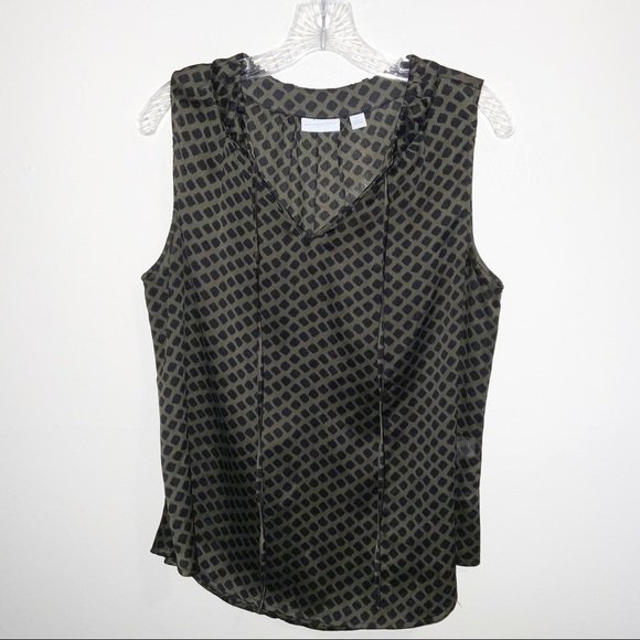 tie front sleeveless blouse - Picture 3 of 6